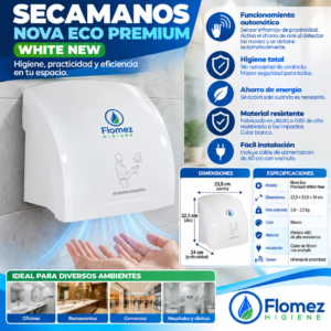 Secamanos Nova Eco Premium White New