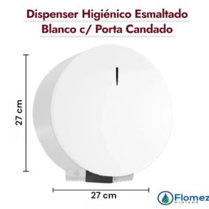 Dispenser Higienico Esmaltado Blanco C/ Porta Candado / Allen