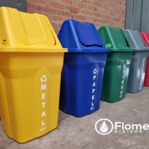 Basurero Selectivo Basculante 60 L