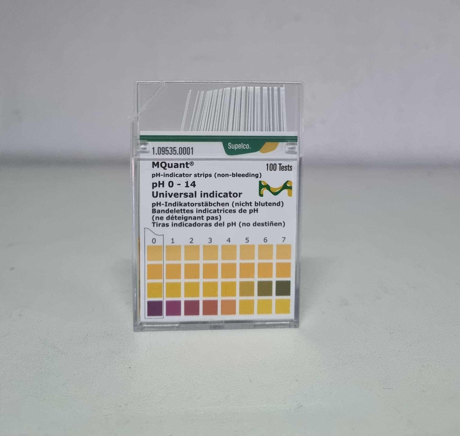 Tiras de pH. Merck . 100 tiras. pH 0 -14 - Imagen 5