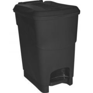 Basurero Plastico C/ Pedal 40 L/ Negro