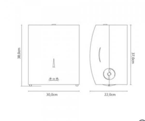 Dispenser Papel Toalla en Rollo Inox - Imagen 4