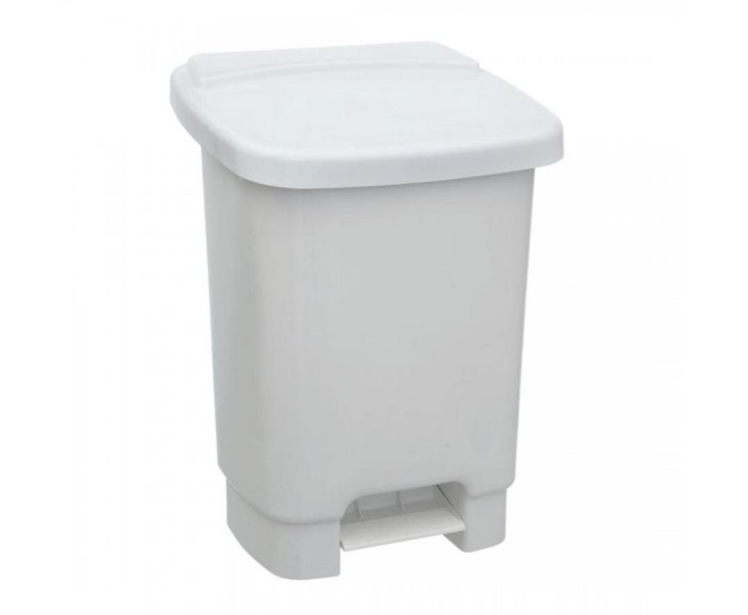Basurero Pedal Blanco Forte Santana, 35 L