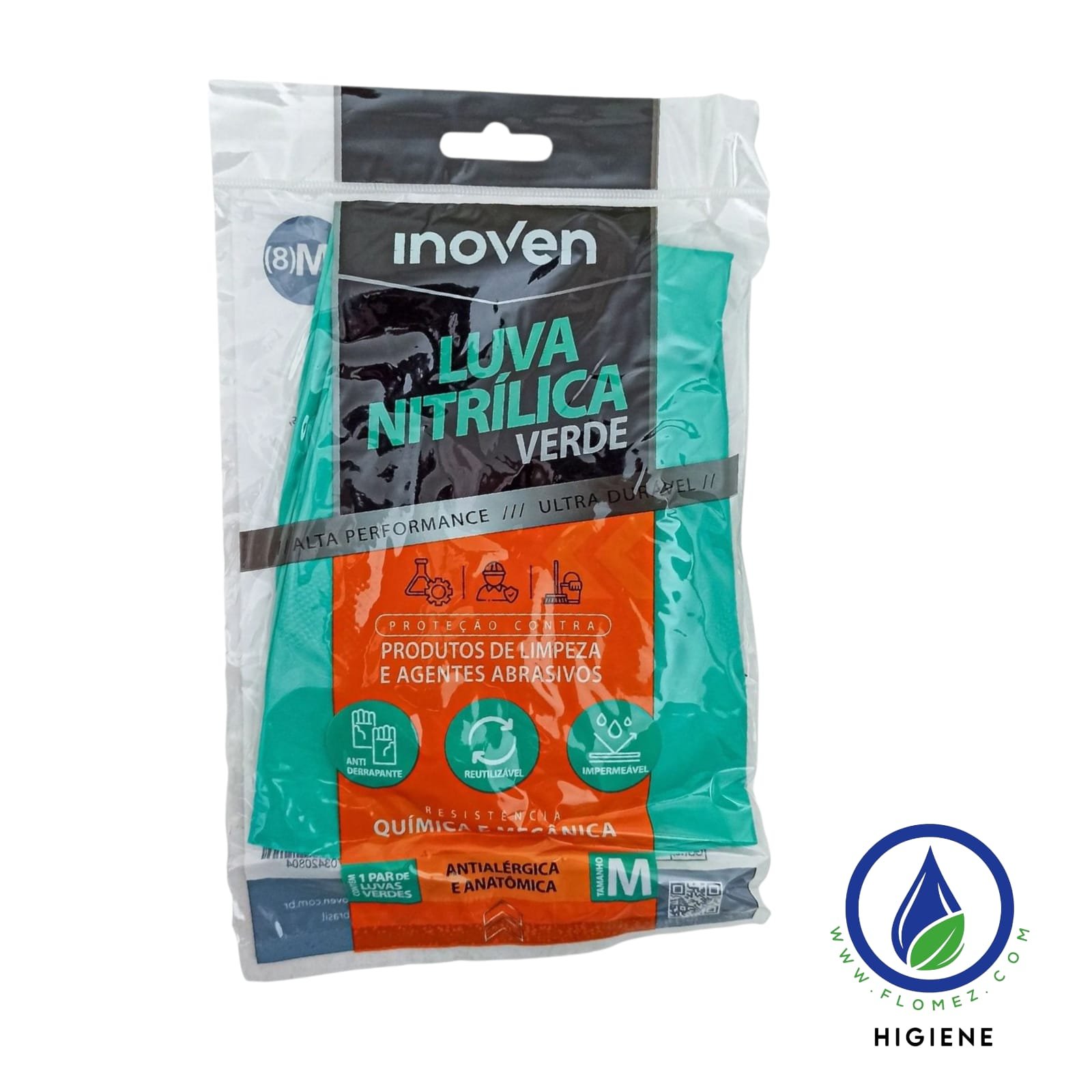Guante Verde Nitrilo Inoven - Imagen 3