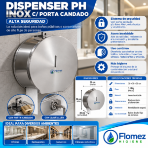 Dispenser PH Inox c/ Porta Candado / Allen