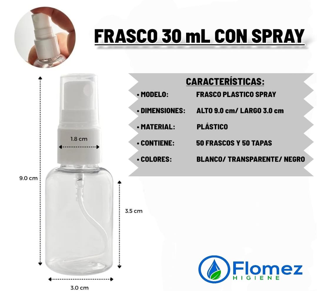 FRASCO 30 mL CON SPRAY