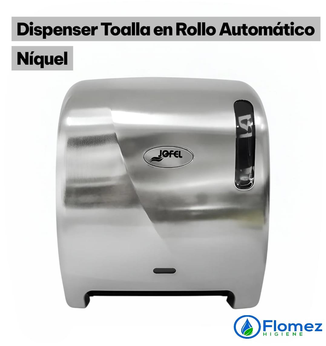 Dispenser automatico toalla en rollo Niquel