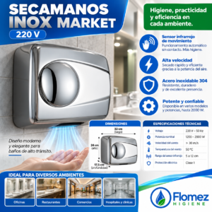Secamanos Inox Market 220 V