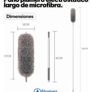 Paño plumero electroestatico de microfibra