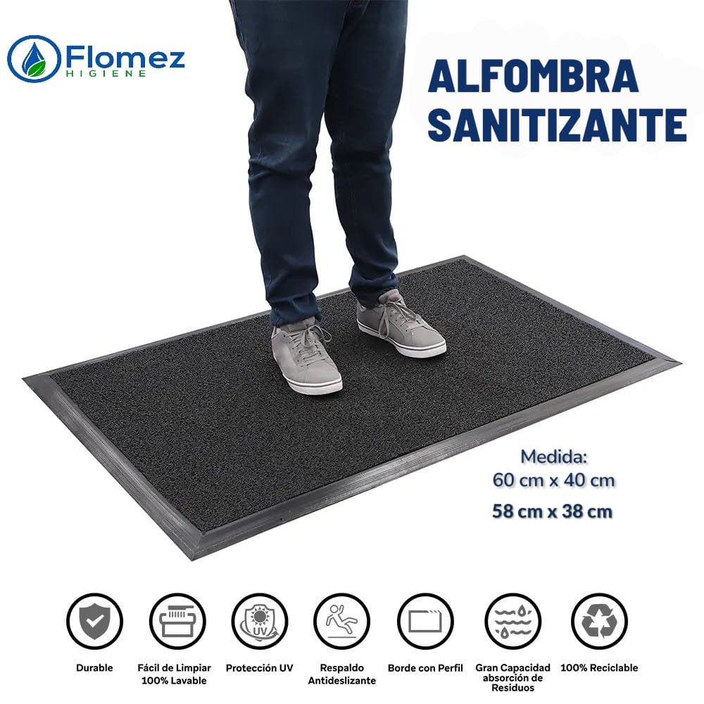 Alfombra Sanitizante Negro