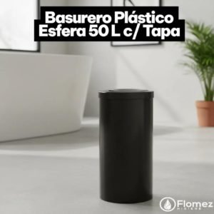 Basurero Plastico Esfera Basculante (66x32 cm) 50 L