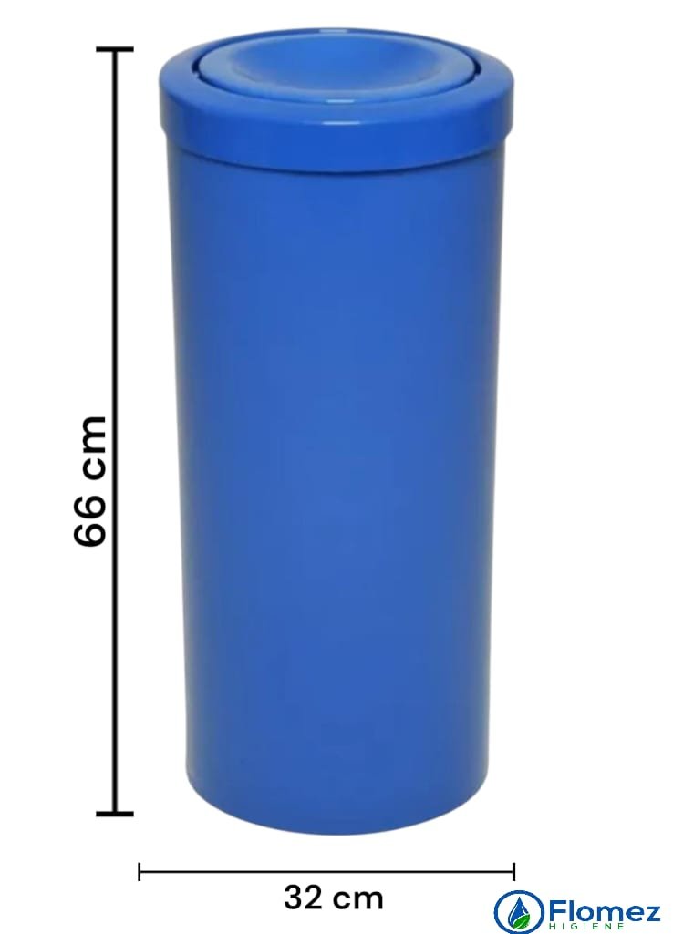 Basurero Plastico Esfera Basculante (66x32 cm) 50 L - Imagen 3