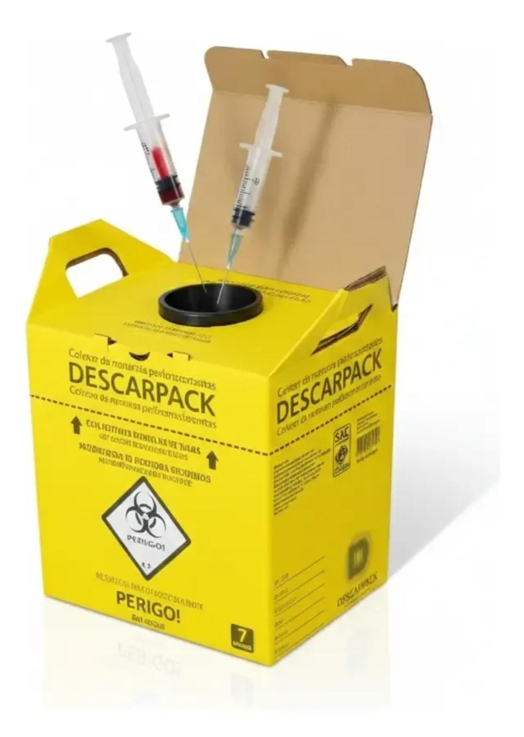 Caja material descartables punzantes, Descarbox/ Descarpack x5 u, 7 L. - Imagen 6