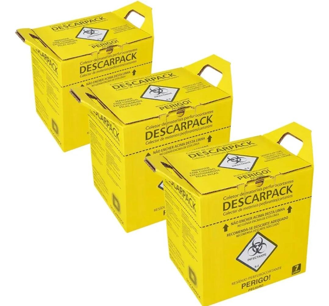 Caja material descartables punzantes, Descarbox/ Descarpack x5 u, 7 L. - Imagen 5