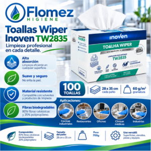 Toallas Wiper Inoven (28×35 /cm) TW 2835 x100 u