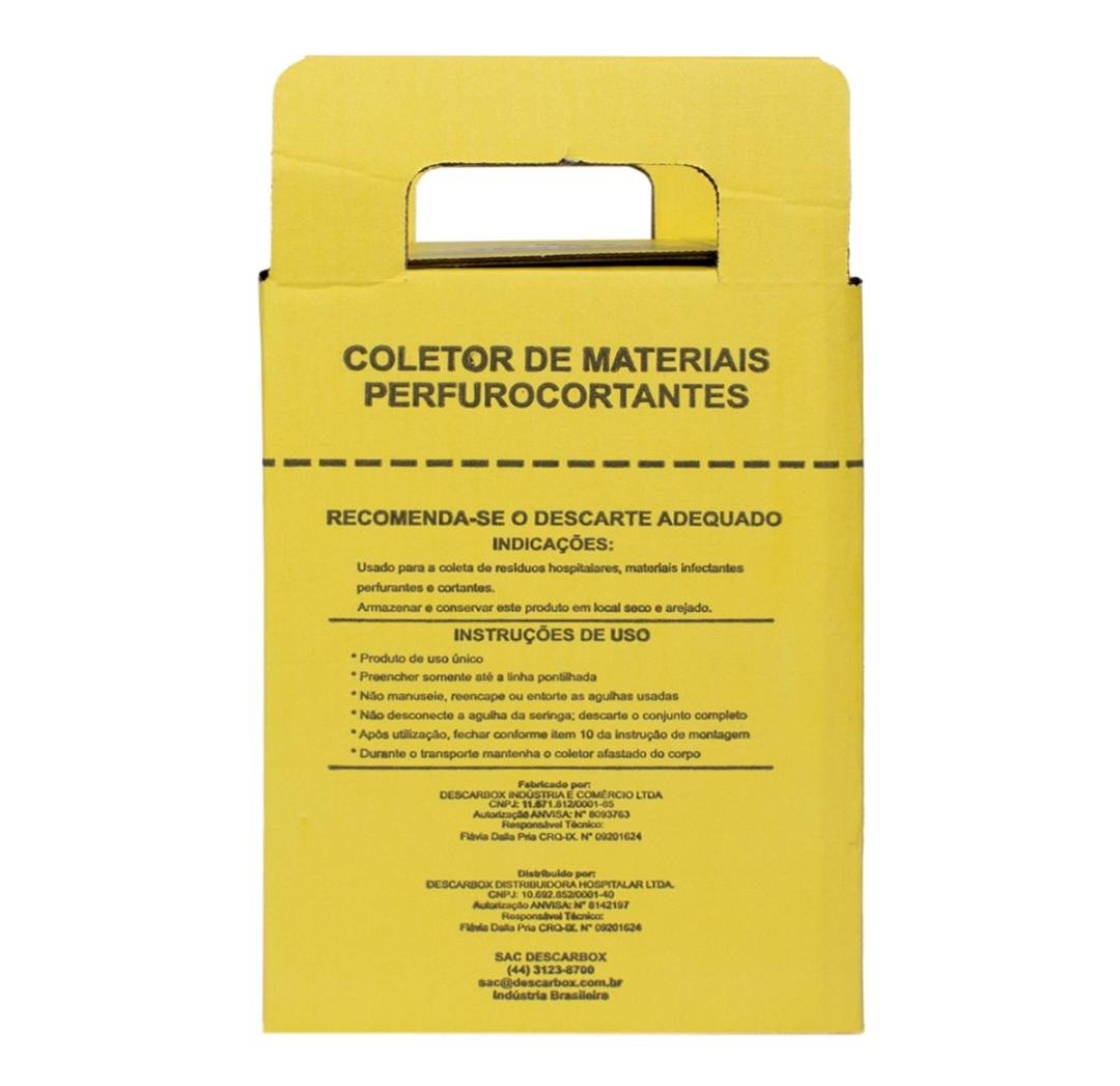Caja material descartables punzantes, Descarbox/ Descarpack x5 u, 7 L. - Imagen 3