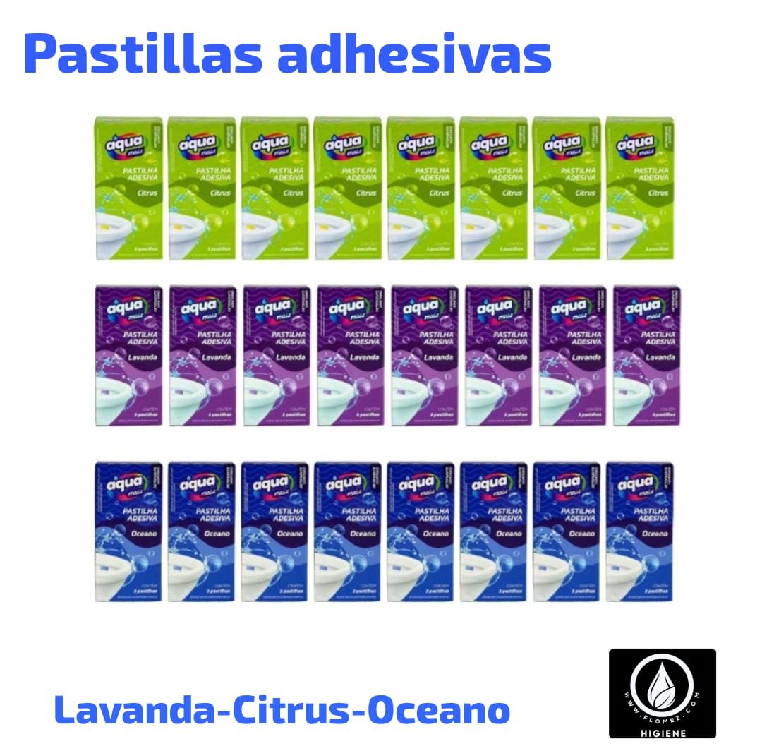 Pastilla adhesiva aqua x3 u