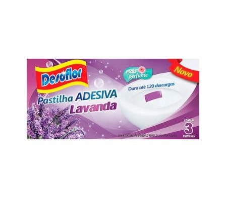 Pastilla adhesiva para inodoro desoflor x3