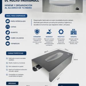 Dispenser inox leaf mesada/ pared