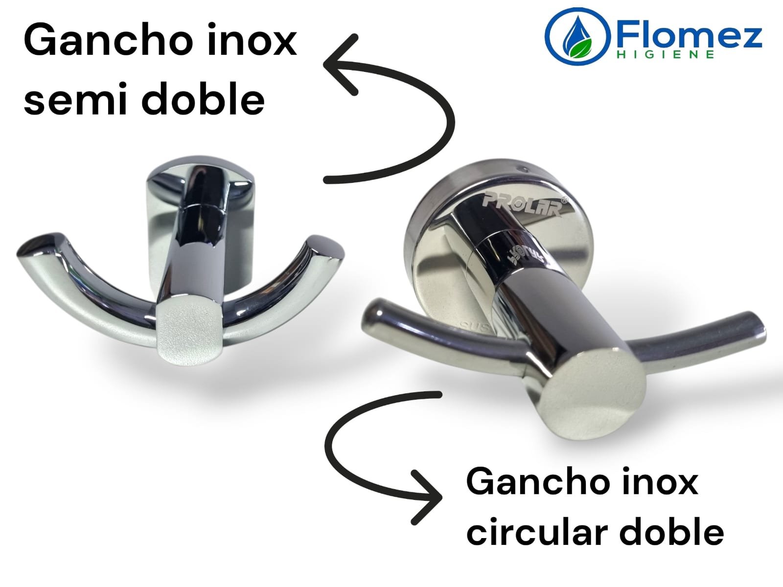 Ganchos inoxidables