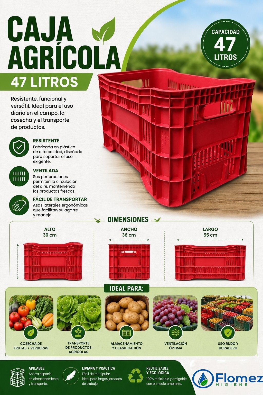 Caja agricola 47 L