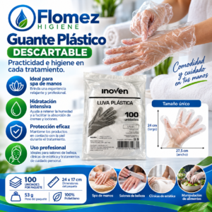 Guante Plastico Descartable Inoven