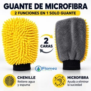 Guante de microfibra doble acción